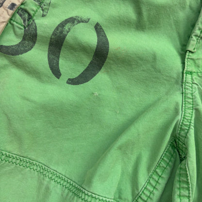 Polo Ralph Lauren Green Expedition Painted Tiger Graphic Patch Shorts Utility - 34