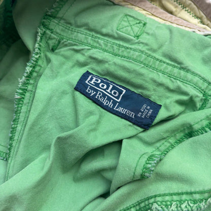Polo Ralph Lauren Green Expedition Painted Tiger Graphic Patch Shorts Utility - 34