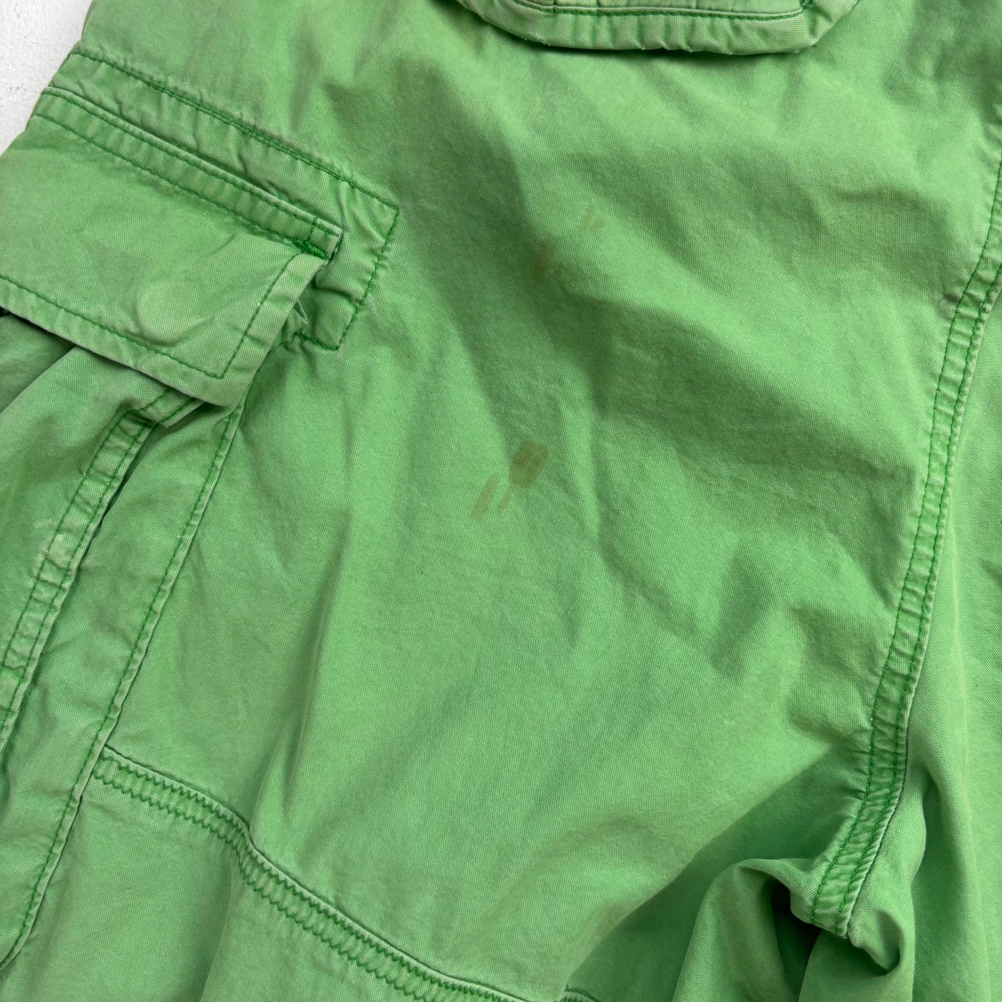 Polo Ralph Lauren Green Expedition Painted Tiger Graphic Patch Shorts Utility - 34