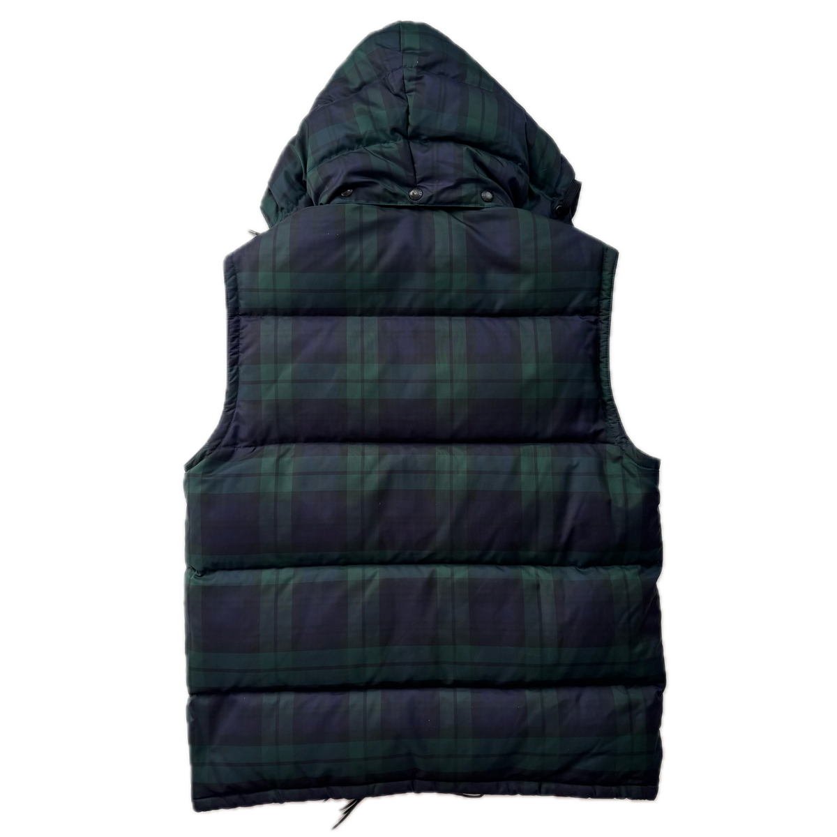 Polo Ralph Lauren BlackWatch Tartan Hooded Body Warmer Gilet - M