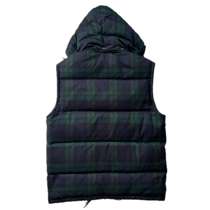 Polo Ralph Lauren BlackWatch Tartan Hooded Body Warmer Gilet - M