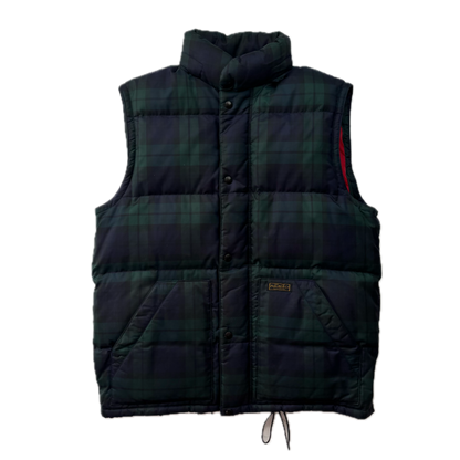 Polo Ralph Lauren BlackWatch Tartan Hooded Body Warmer Gilet - M