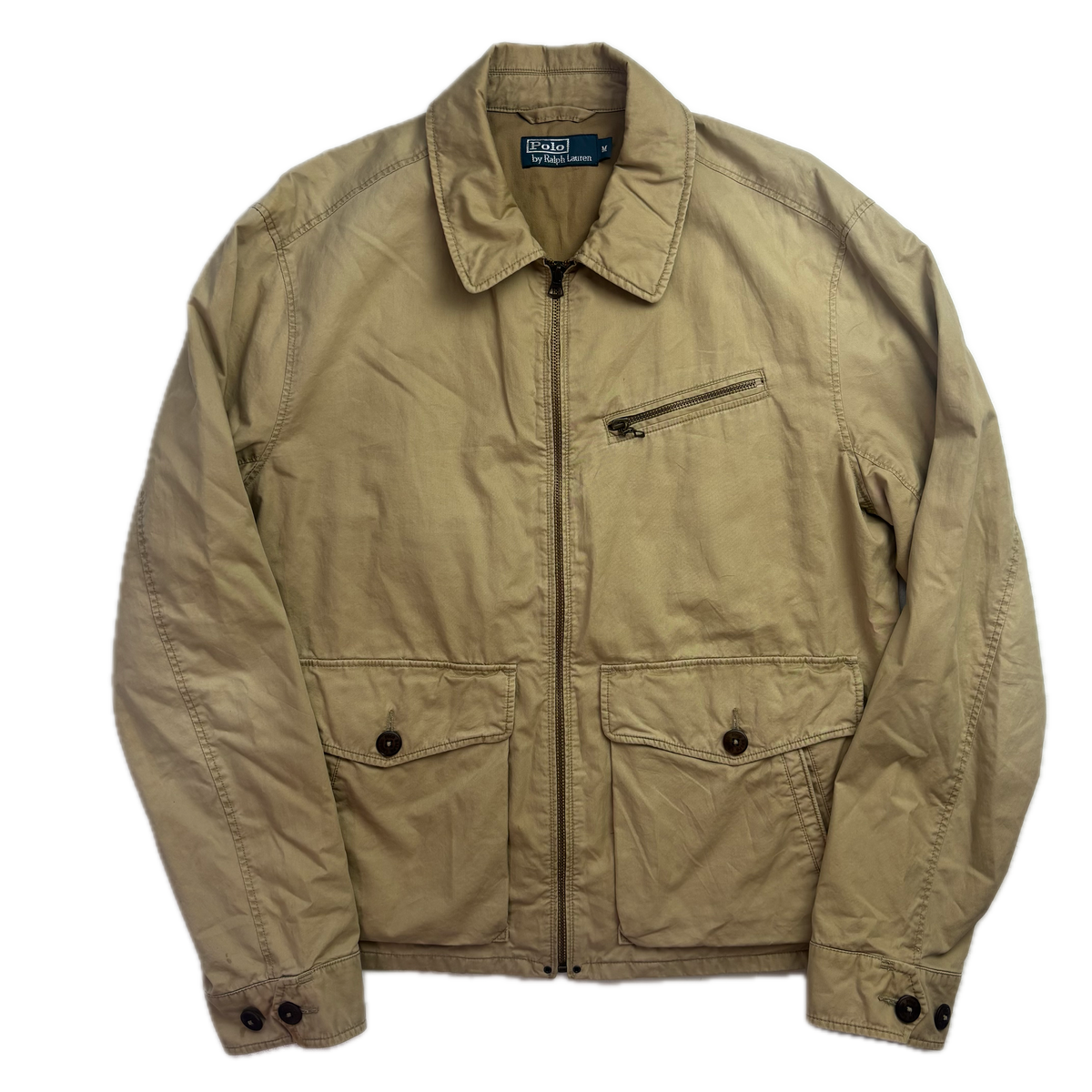 Polo Ralph Lauren Beige Harrington Detroit Jacket (Cotton) - M