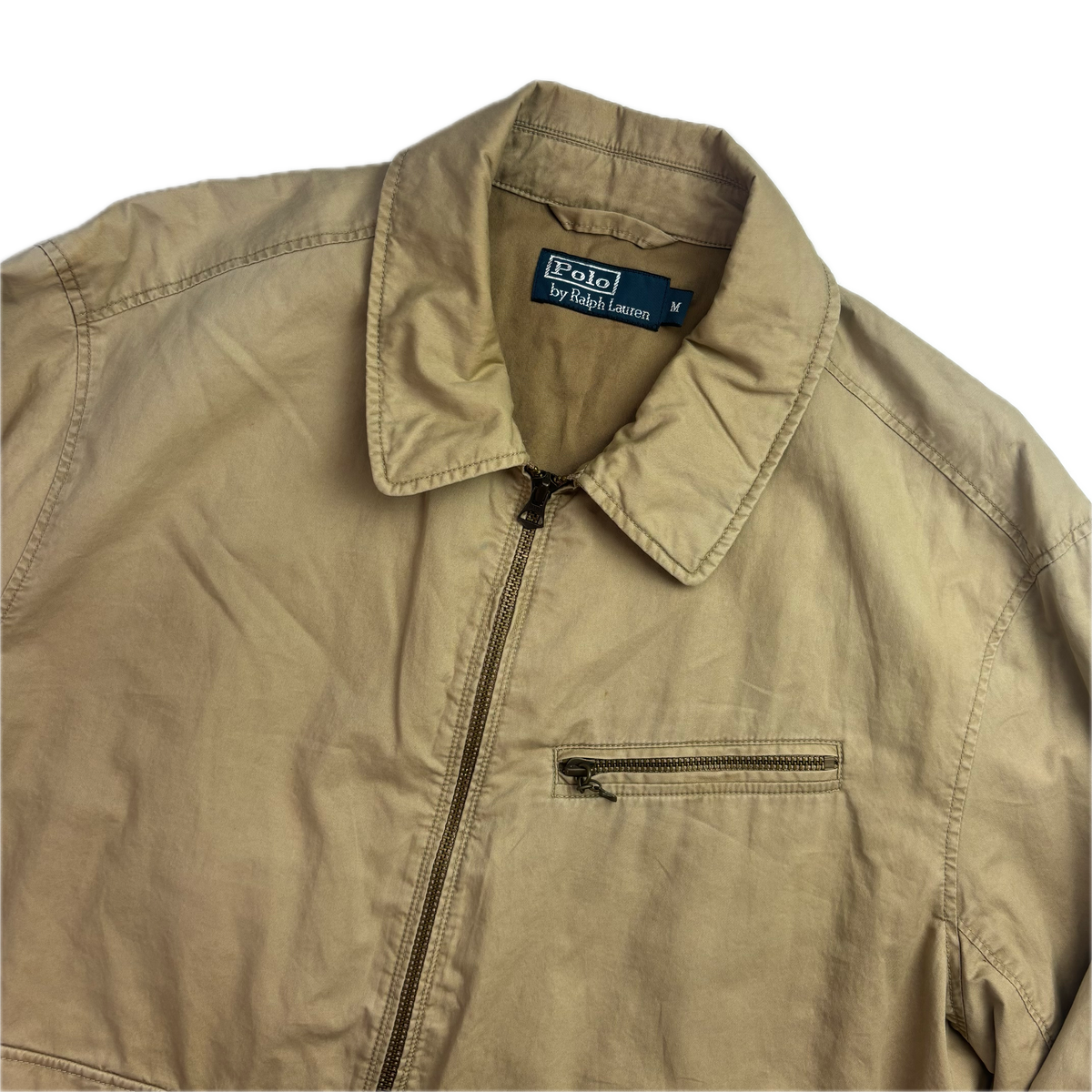 Polo Ralph Lauren Beige Harrington Detroit Jacket (Cotton) - M