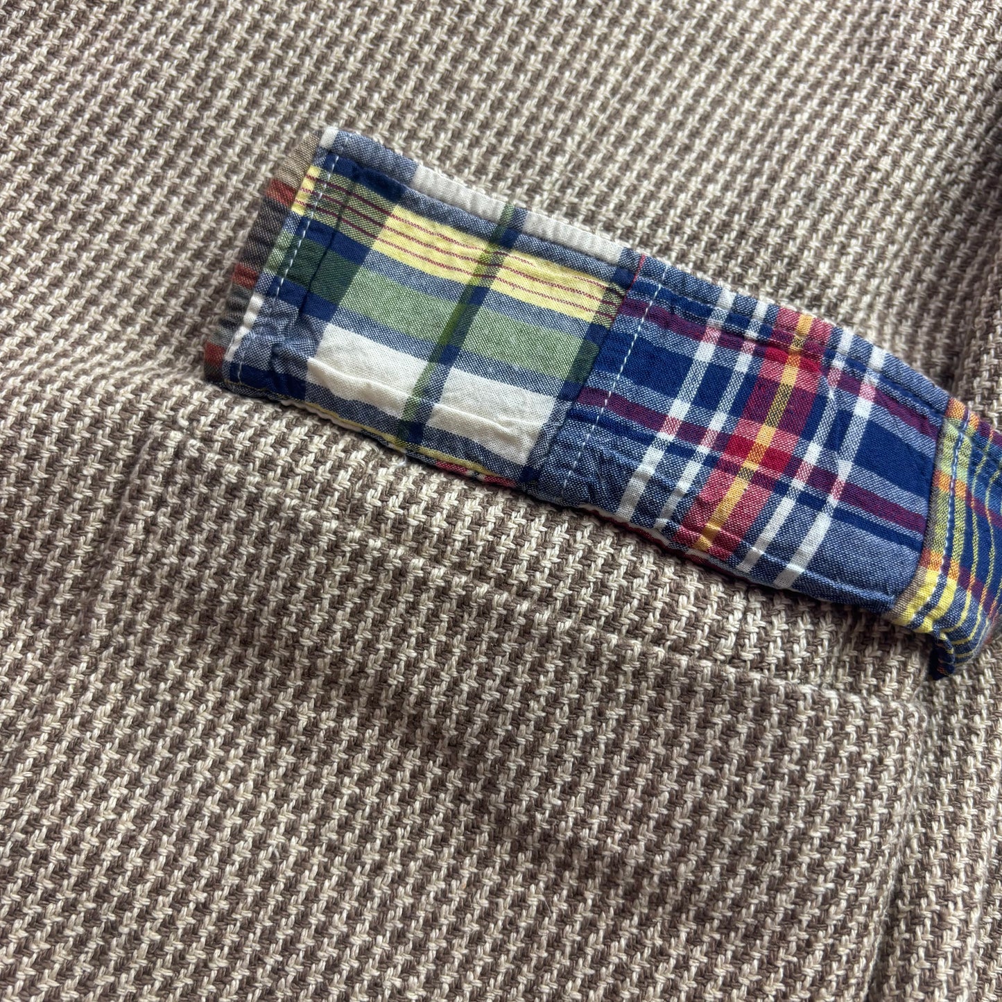 Polo Ralph Lauren Brown Houndstooth Tweed Blazer Sports Coat (Silk) - 42R