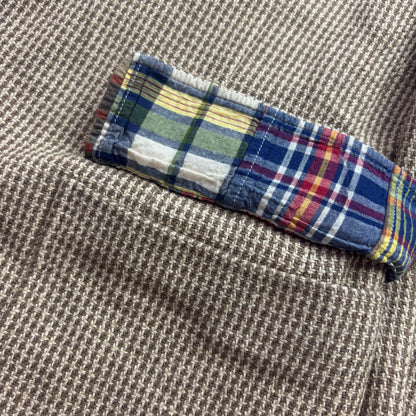 Polo Ralph Lauren Brown Houndstooth Tweed Blazer Sports Coat (Silk) - 42R