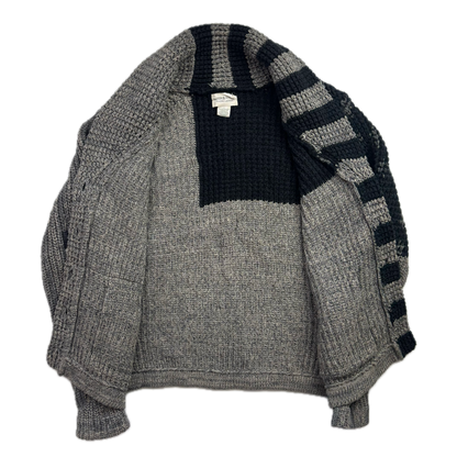 Denim & Supply Grey USA Flag Stars & Stripes Patchwork Cardigan - L