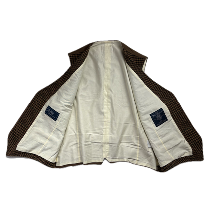 Polo Ralph Lauren Brown Tweed Glen Plaid Waistcoat (Wool) - 44R