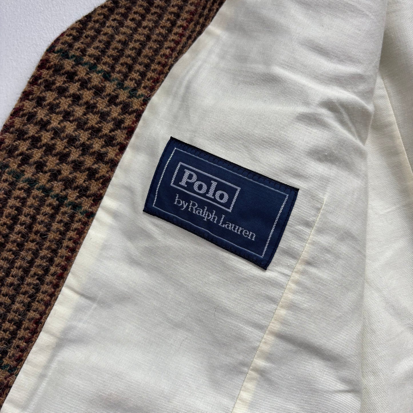 Polo Ralph Lauren Brown Tweed Glen Plaid Waistcoat (Wool) - 44R