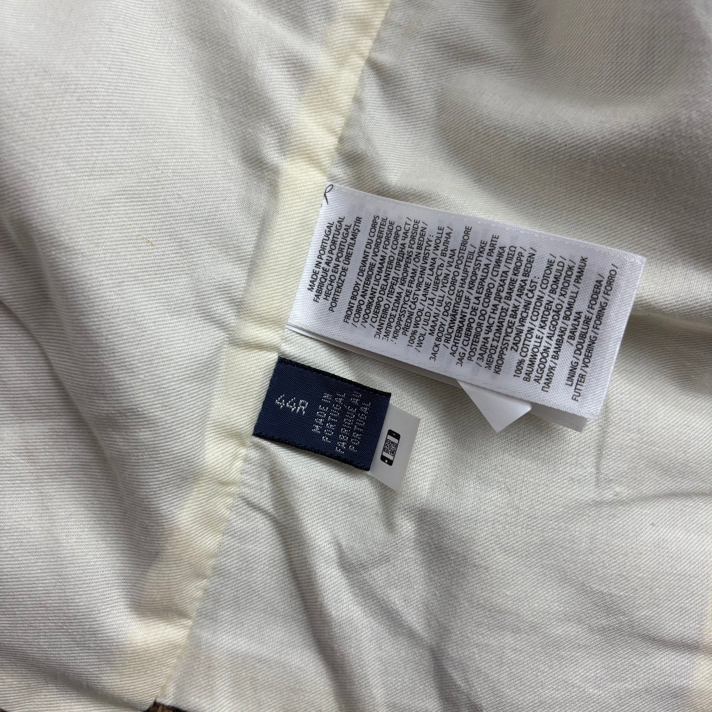 Polo Ralph Lauren Brown Tweed Glen Plaid Waistcoat (Wool) - 44R