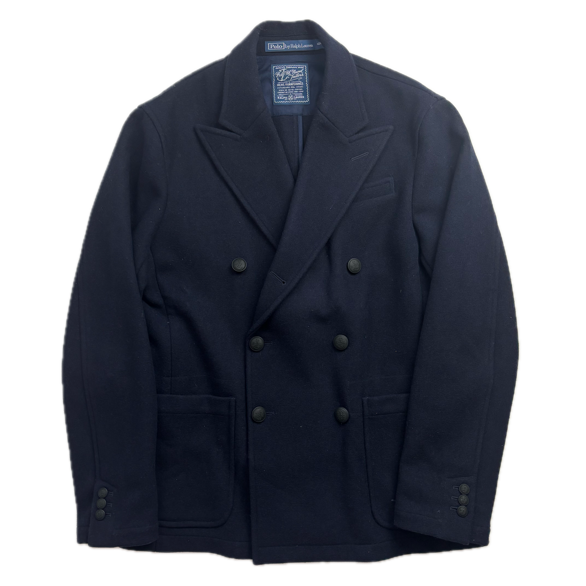 Polo Ralph Lauren Navy Double Breast Blazer Sports Jacket (Wool) - 40R