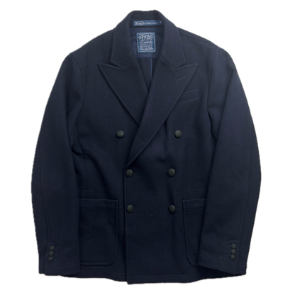 Polo Ralph Lauren Navy Double Breast Blazer Sports Jacket (Wool) - 40R