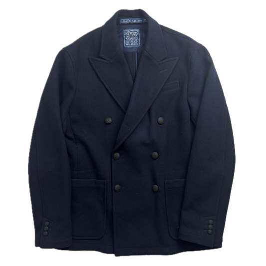 Polo Ralph Lauren Navy Double Breast Blazer Sports Jacket (Wool) - 40R