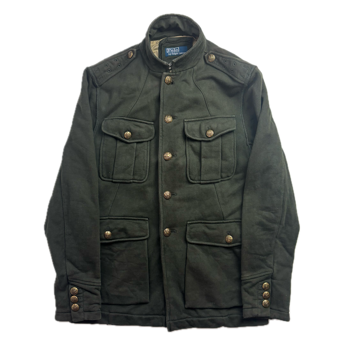Polo Ralph Lauren Green Military Battle Dress Officer Jacket (Cotton) -  S