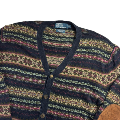 Polo Ralph Lauren Fairisle Cardigan (Silk Linen Cotton Cashmere Wool) - XL