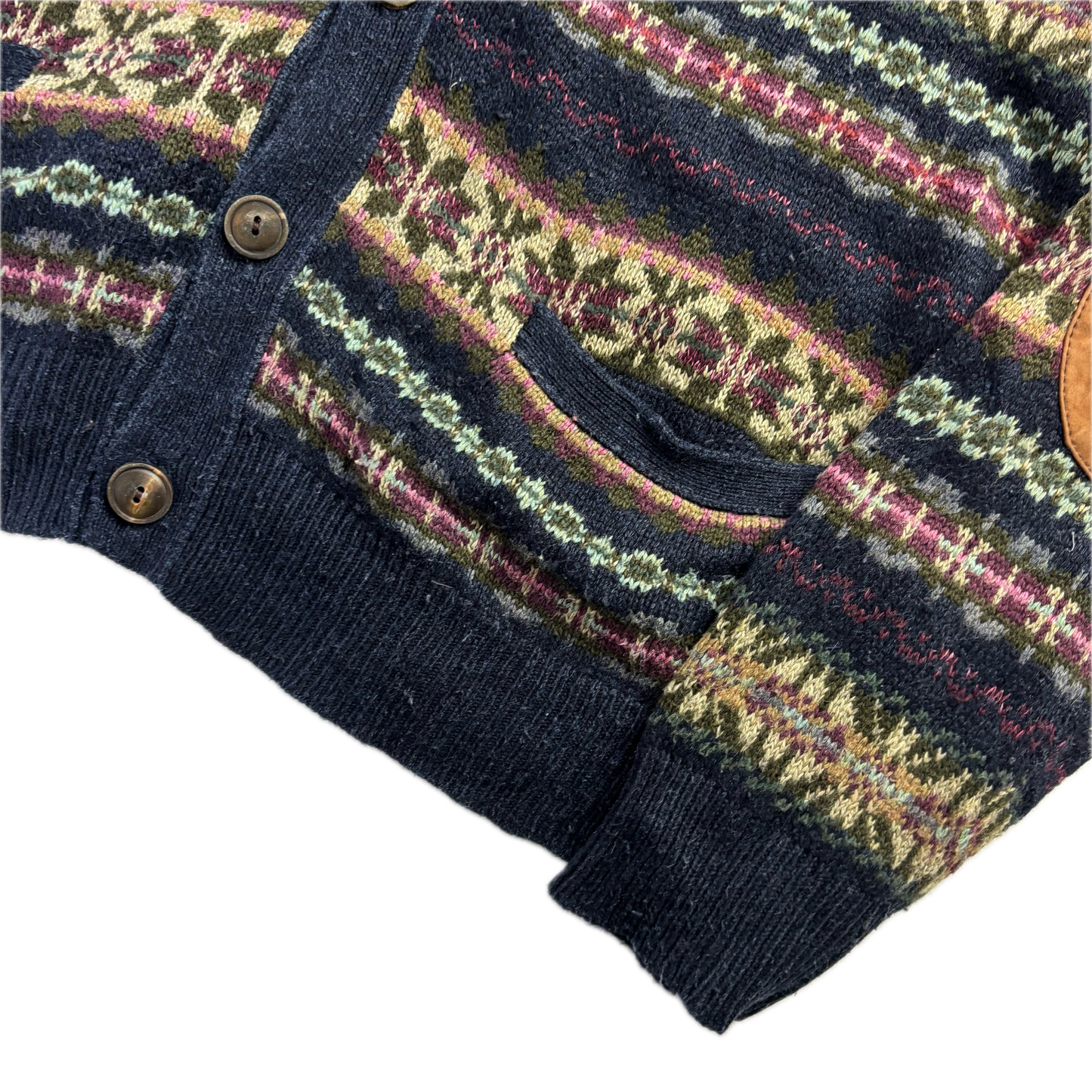 Polo Ralph Lauren Fairisle Cardigan (Silk Linen Cotton Cashmere Wool) - XL