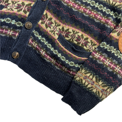 Polo Ralph Lauren Fairisle Cardigan (Silk Linen Cotton Cashmere Wool) - XL