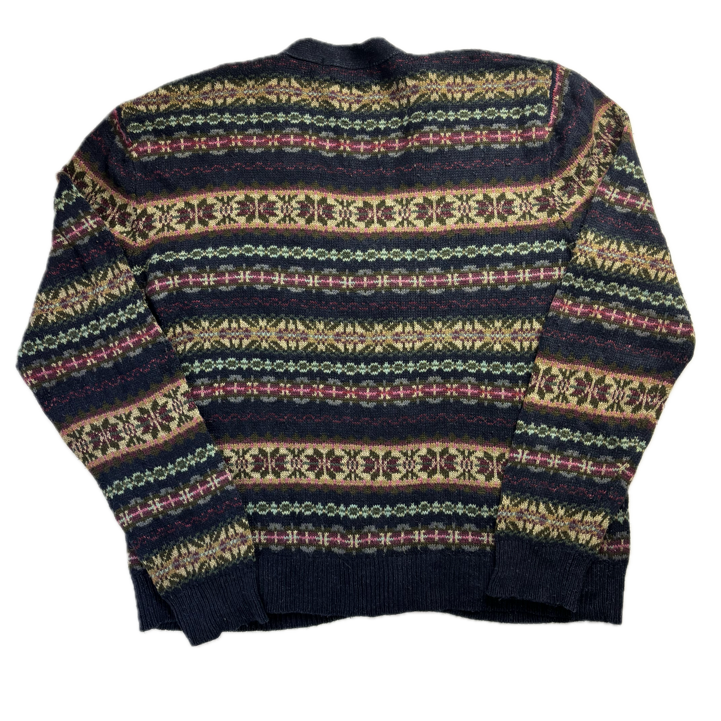 Polo Ralph Lauren Fairisle Cardigan (Silk Linen Cotton Cashmere Wool) - XL