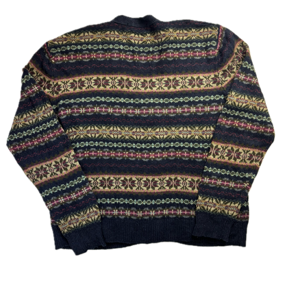 Polo Ralph Lauren Fairisle Cardigan (Silk Linen Cotton Cashmere Wool) - XL