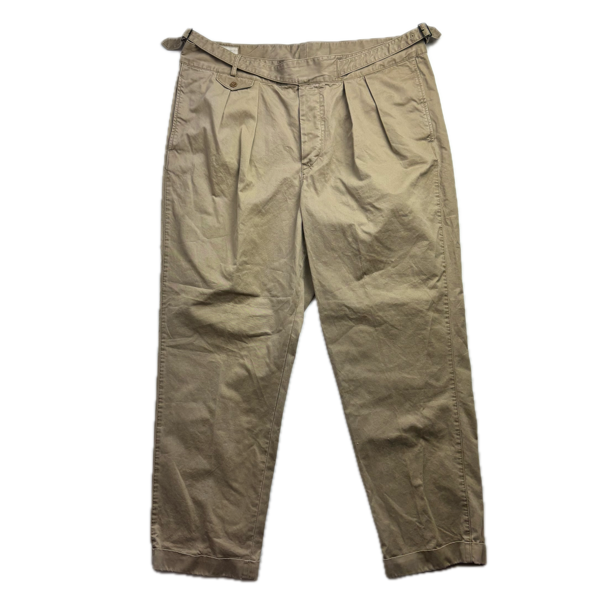 Polo Ralph Lauren Beige Whitman Officer Ghurka Military Trouser Chino Pants - 42x32