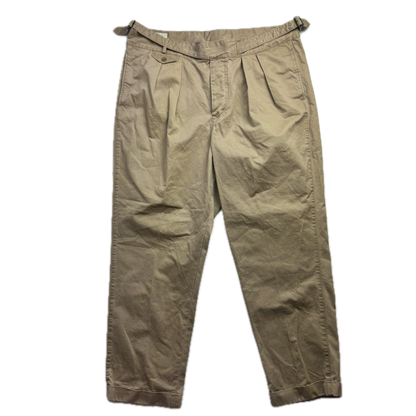 Polo Ralph Lauren Beige Whitman Officer Ghurka Military Trouser Chino Pants - 42x32