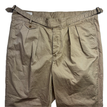 Polo Ralph Lauren Beige Whitman Officer Ghurka Military Trouser Chino Pants - 42x32
