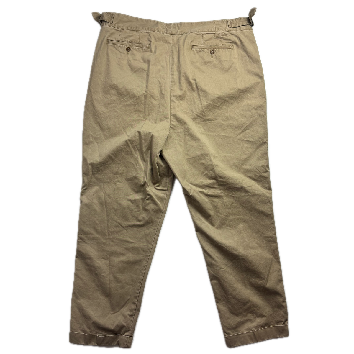 Polo Ralph Lauren Beige Whitman Officer Ghurka Military Trouser Chino Pants - 42x32