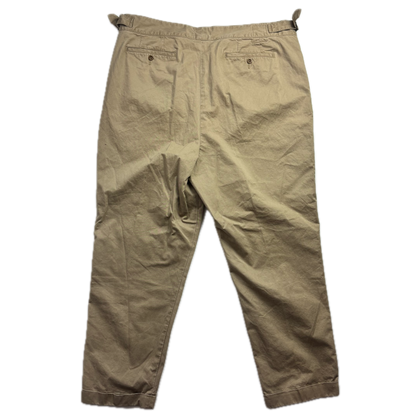 Polo Ralph Lauren Beige Whitman Officer Ghurka Military Trouser Chino Pants - 42x32