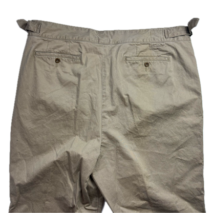 Polo Ralph Lauren Beige Whitman Officer Ghurka Military Trouser Chino Pants - 42x32
