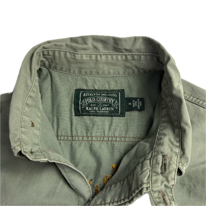 Polo Country Ralph Lauren Rod & Reel Green Fishing Shirt - M