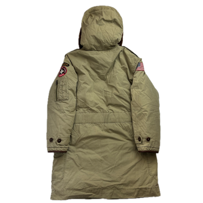 Polo Ralph Lauren Mountain Division Puffer Parka Military Sheepskin Hood - M
