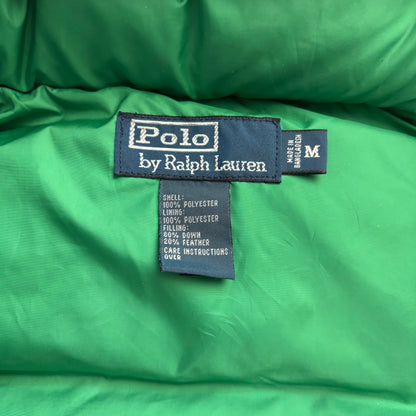 Polo Ralph Lauren Green Hooded Body Warmer Gilet Down Vest - M