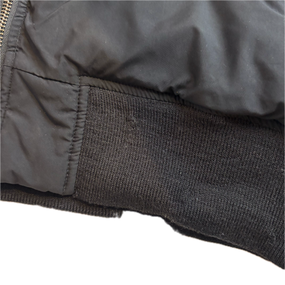 Polo Ralph Lauren Lambswool Collar Black Bomber Jacket - M