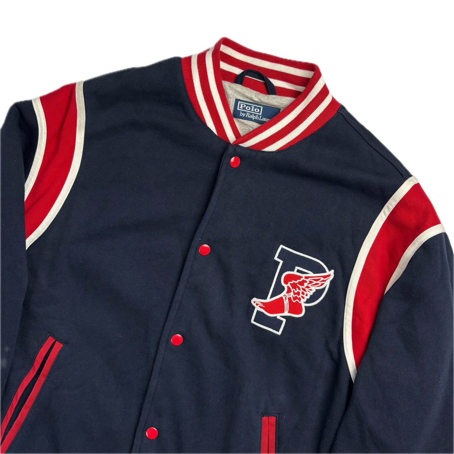 Polo Ralph Lauren Retro Navy P-Wing Varsity Jacket - M