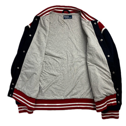 Polo Ralph Lauren Retro Navy P-Wing Varsity Jacket - M