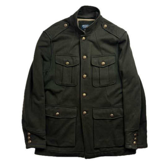 Polo Ralph Lauren Green Military Battle Dress Officer Jacket (Cotton) -  M