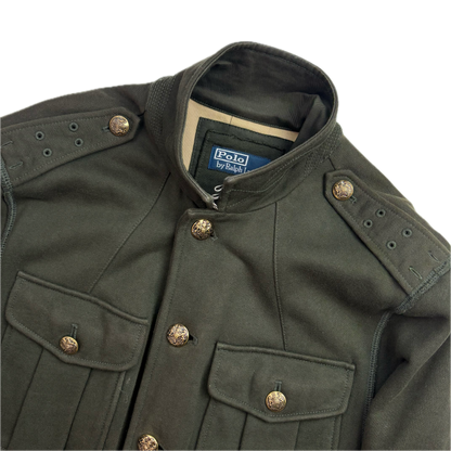 Polo Ralph Lauren Green Military Battle Dress Officer Jacket (Cotton) -  M
