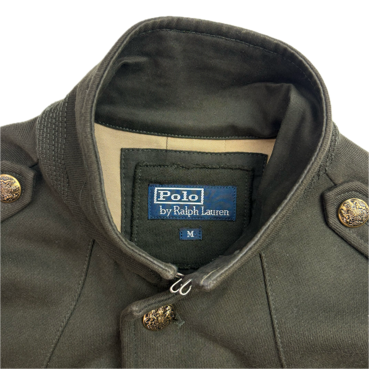Polo Ralph Lauren Green Military Battle Dress Officer Jacket (Cotton) -  M
