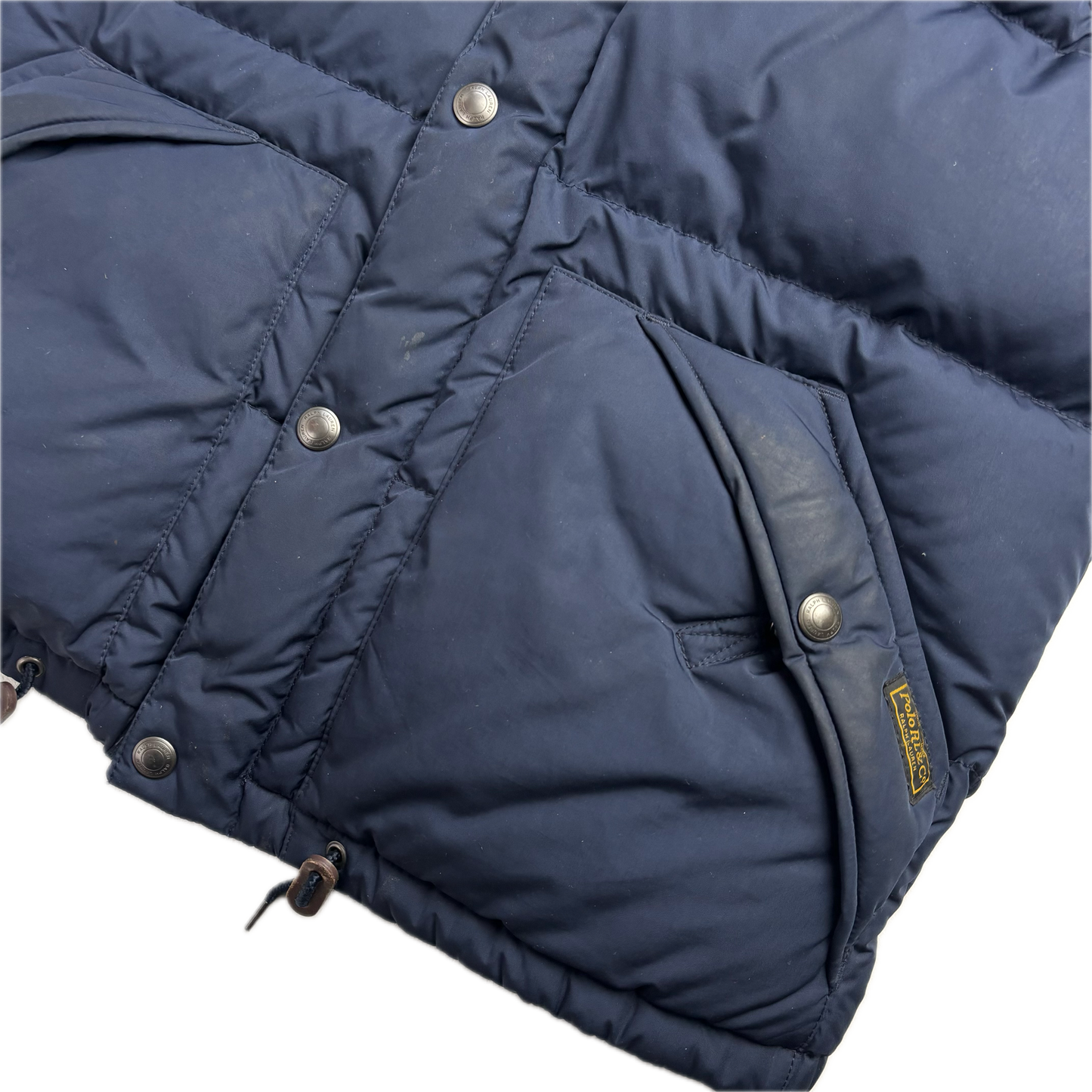 Polo Ralph Lauren Navy Hooded Body Warmer Gilet Down Vest - M