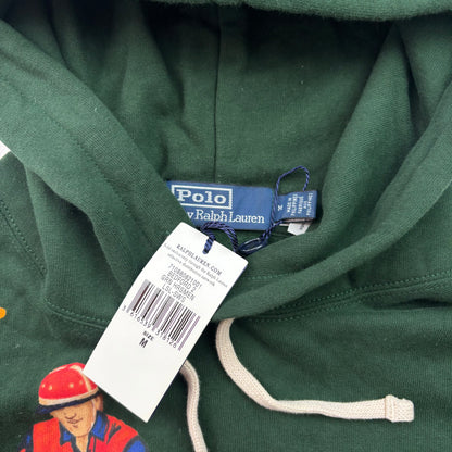 Polo Ralph Lauren Green Five Horsemen Equestrian Print Hoodie - M