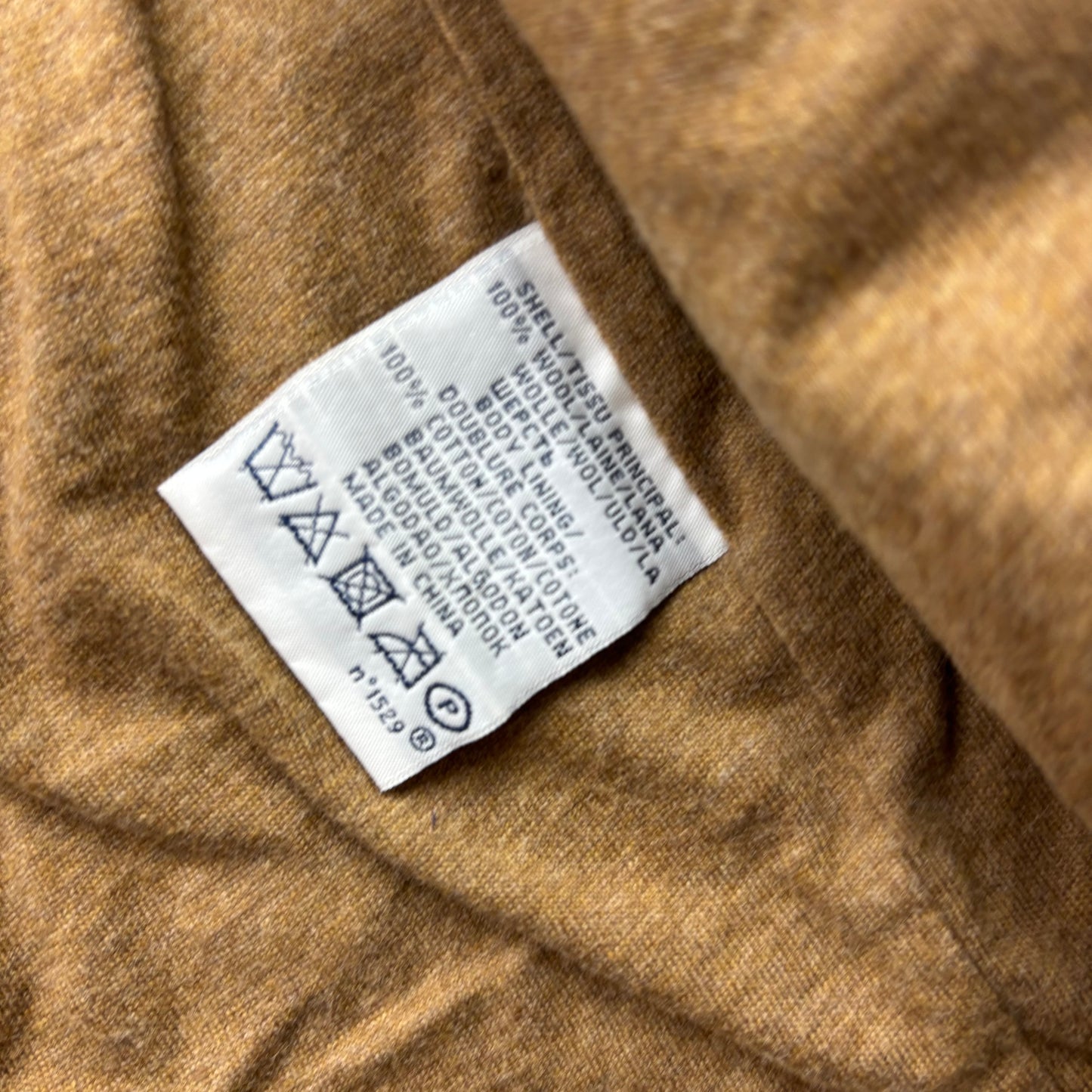 Polo Ralph Lauren Glen Plaid Tweed Brown Shawl Collar Half Norfolk Cardigan (Wool) - M (S)