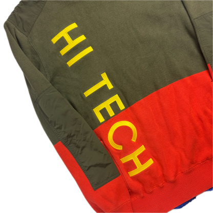 Ralph Lauren Polo Hi-Tech Hybrid Olive Green Orange Hoodie - S