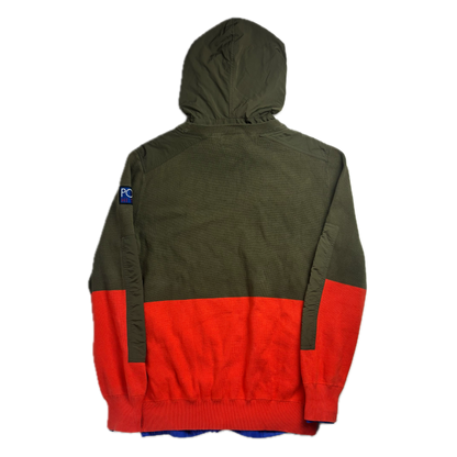 Ralph Lauren Polo Hi-Tech Hybrid Olive Green Orange Hoodie - S