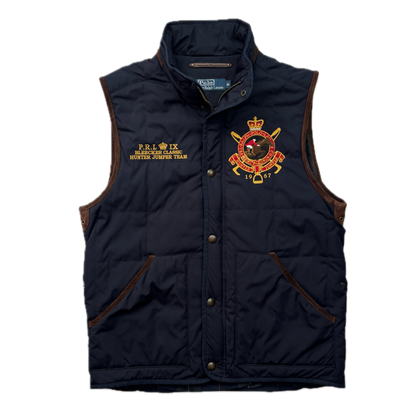 Polo Ralph Lauren Navy Equestrian Gilet Bleecker Jumper Vest - M