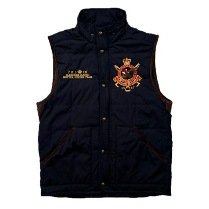 Polo Ralph Lauren Navy Equestrian Gilet Bleecker Jumper Vest - M