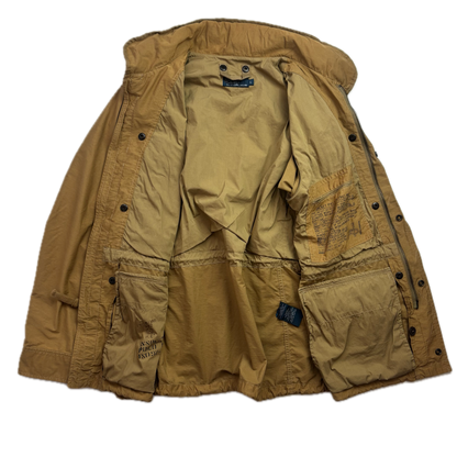 Polo Ralph Lauren 2 in 1 Tan Utility Jacket with Quilted Liner - L