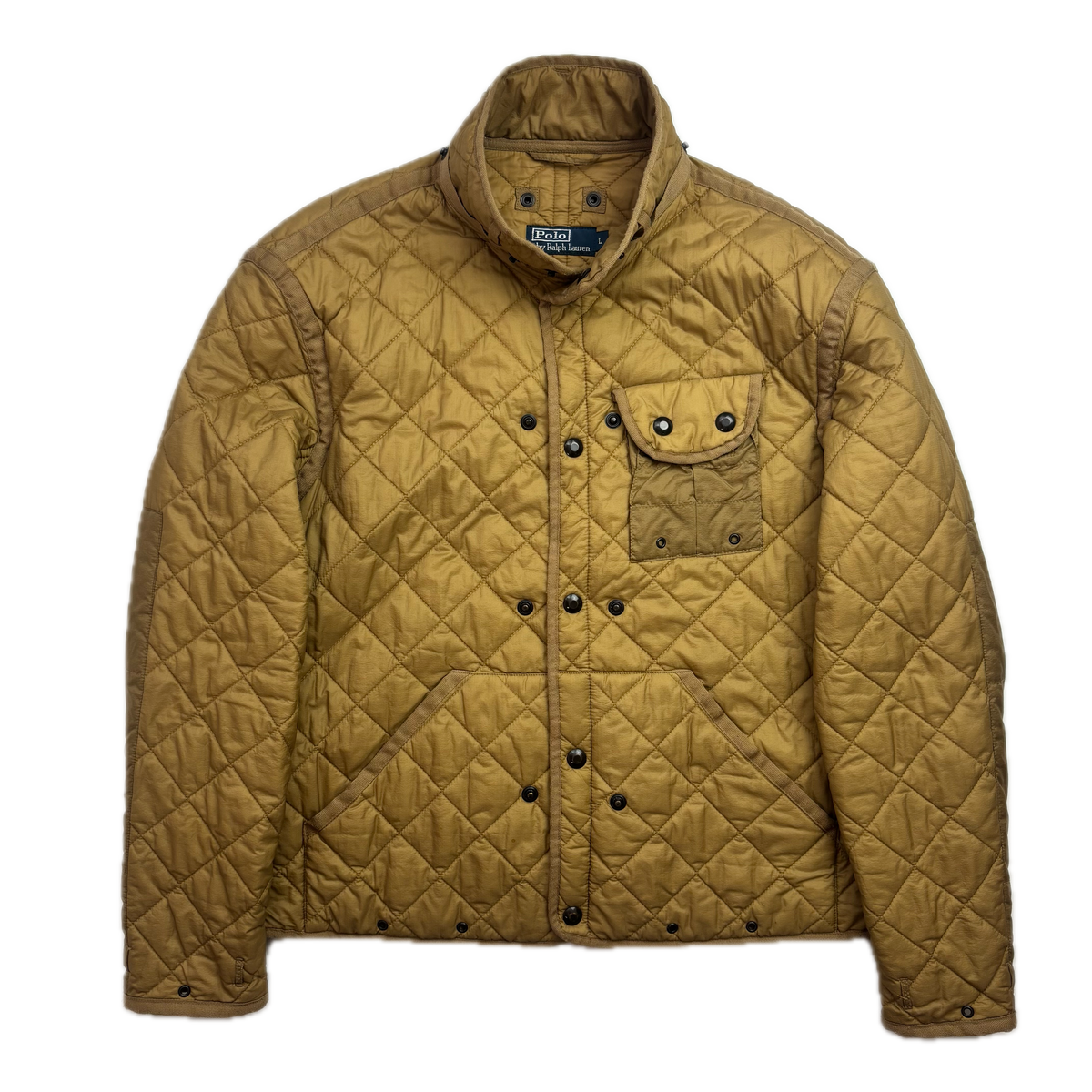 Polo Ralph Lauren 2 in 1 Tan Utility Jacket with Quilted Liner - L