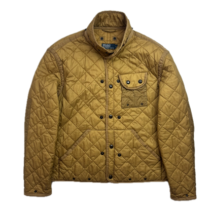 Polo Ralph Lauren 2 in 1 Tan Utility Jacket with Quilted Liner - L