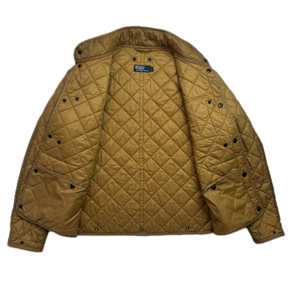 Polo Ralph Lauren 2 in 1 Tan Utility Jacket with Quilted Liner - L