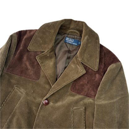Polo Ralph Lauren Half Norfolk Corduroy Shooting Jacket Khaki - S